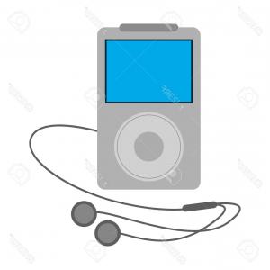 300x300 Stock Illustration Earphone Smartphone Mobile Ipod Vector