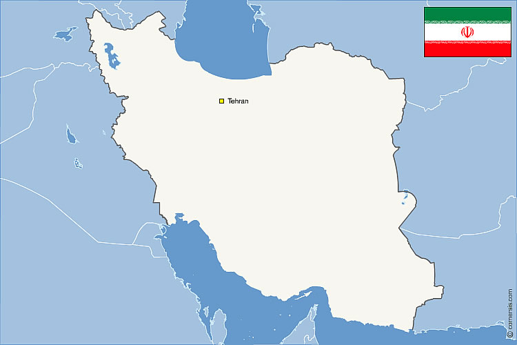 750x500 Iran Free Vector Map And Neighboring Countries