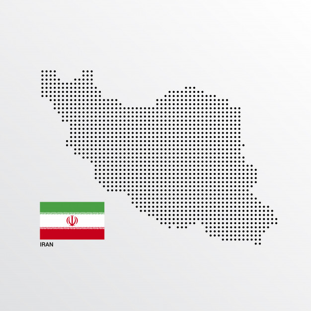 626x626 Iran Map Design With Flag And Light Background Vector Vector