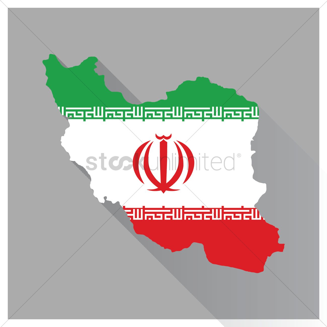 Map And Flag Of Iran Vector Image 1300x1300 Map And Flag Of Iran Vector Image