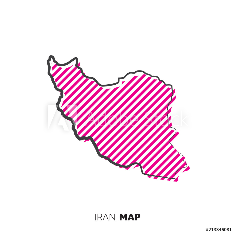 Photo Art Print Iran Vector Country Map Map Outline With Dots 1000x1000 Photo Art Print Iran Vector Country Map Map Outline With Dots