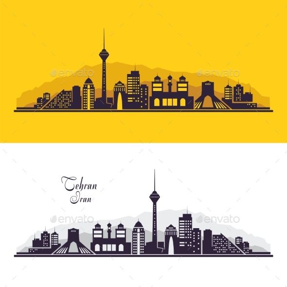 Tehran Iran City Skyline Silhouette Vector Illustration Vector 590x590 Tehran Iran City Skyline Silhouette Vector Illustration Vector