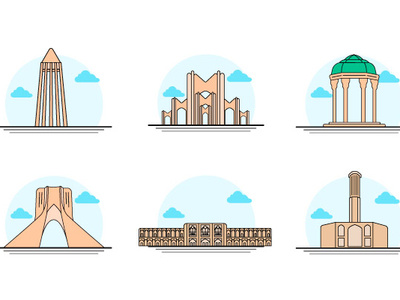 Iran Icon Vector 400x300 Iran Icon Vector