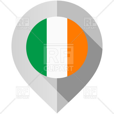 400x400 Map Pin With Ireland Flag Vector Image Of Flags Ribbons