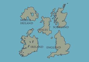 286x200 Ireland Map Free Vector Art