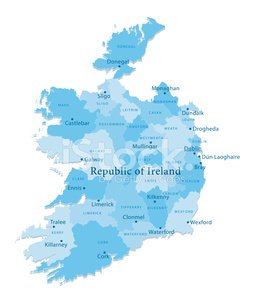 255x299 Ireland Vector Map Regions Isolated Stock Vectors