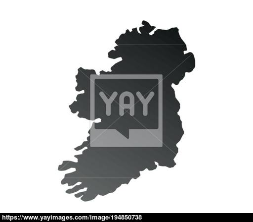 512x448 Ireland Map Vector