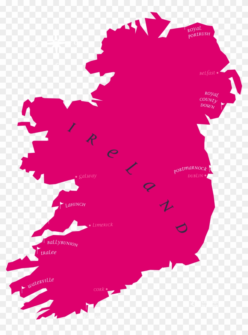 840x1135 Map Of Ireland Vector, Hd Png Download