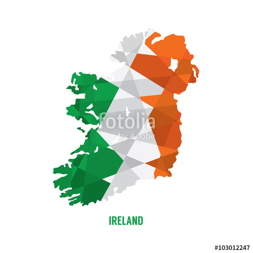 500x500 Map Of Ireland Vector Illustration Stock Image And Royalty Free