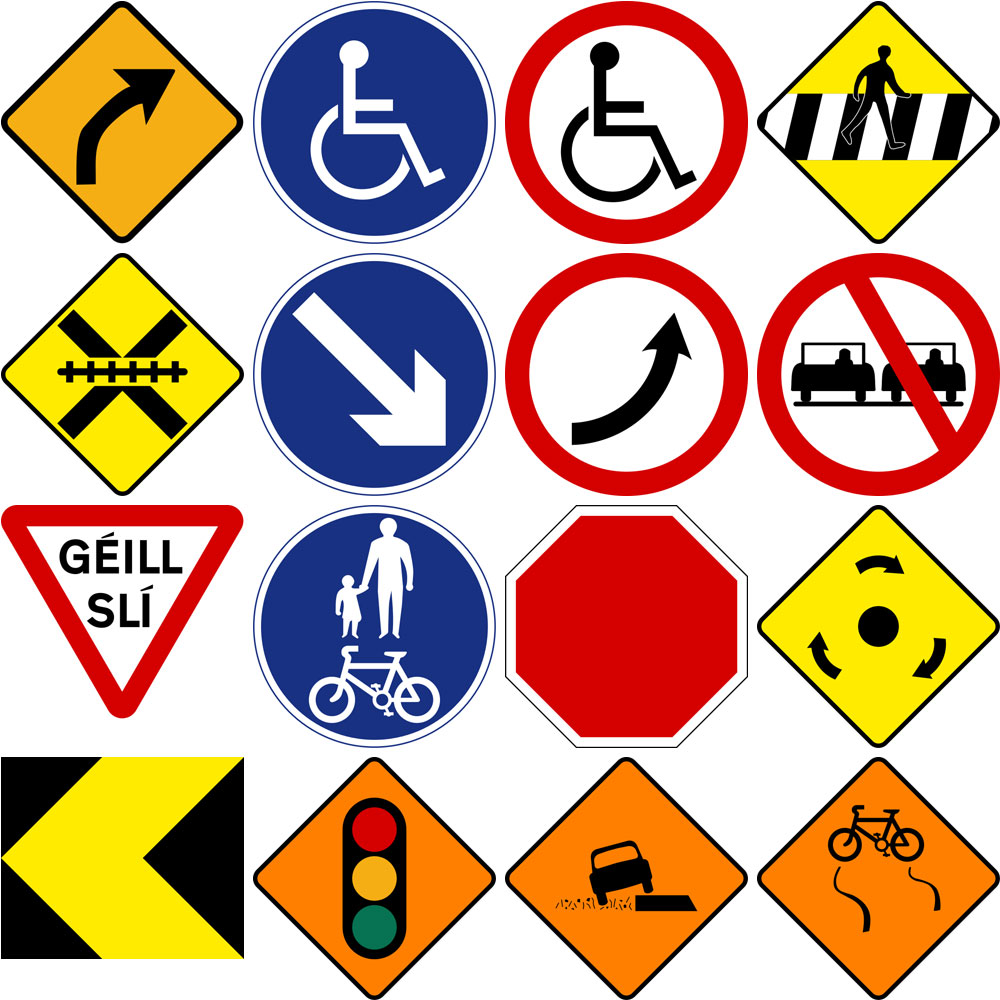 1000x1000 Road Signs Of Ireland Free Download Creazilla