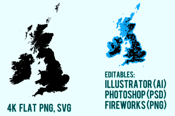 580x385 Uk Ireland Vector Graphic