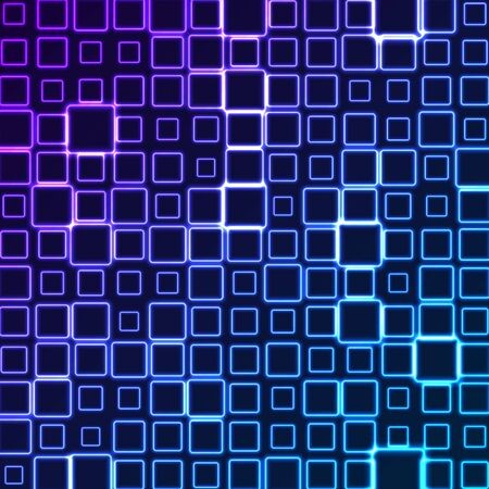 450x450 Bright Pattern Of Neon Squares Abstract Background With Blue