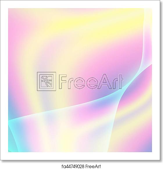 561x581 Free Art Print Of Fluid Iridescent Multicolored Vector Background