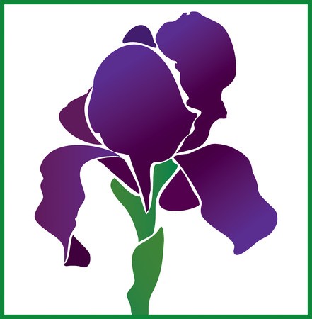 441x450 Vector Iris Flower Vector Illustration Royalty Free Vector Graphics
