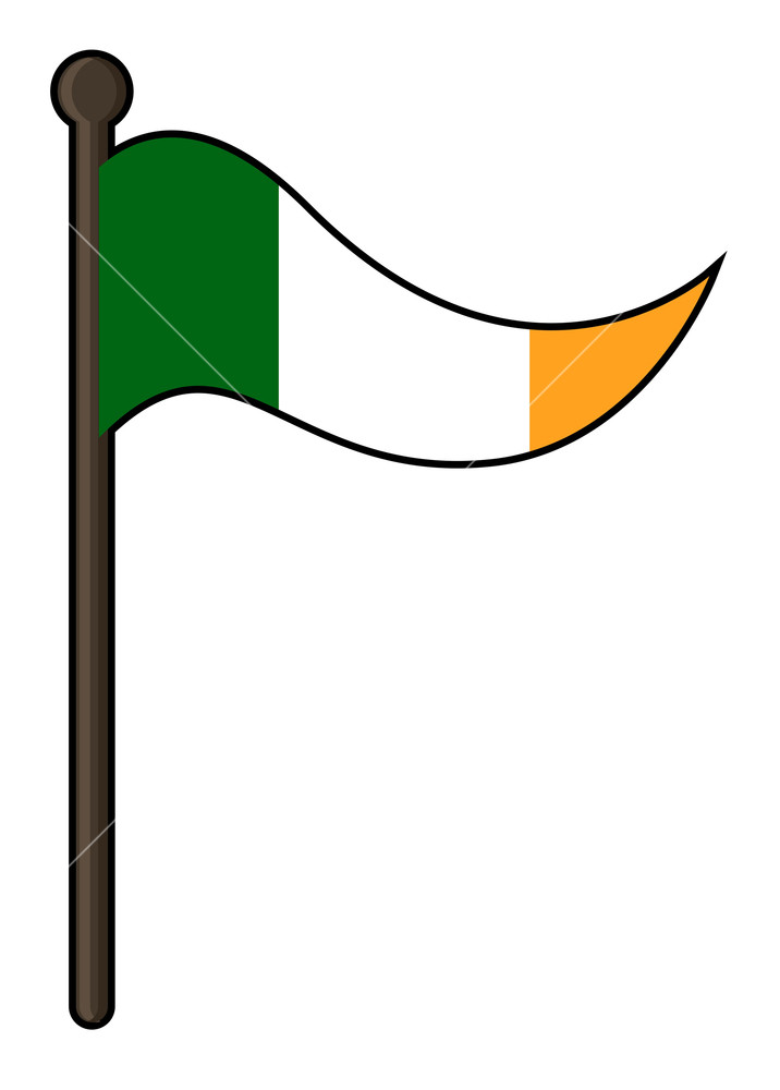 716x1000 Irish Flag Vector Design Royalty Free Stock Image
