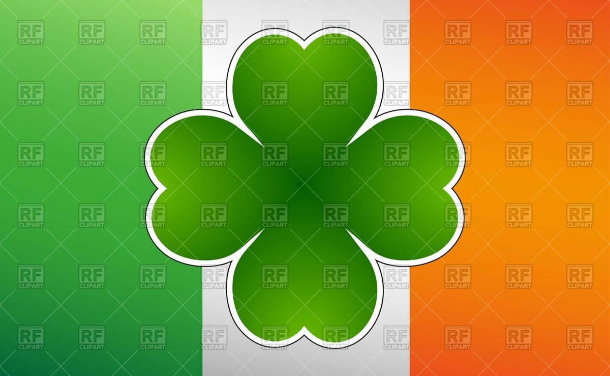 Clover Leaf On Ireland Flag Vector Image Of Holiday Hydognik 1200x739 Clover Leaf On Ireland Flag Vector Image Of Holiday Hydognik