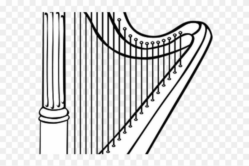 840x561 Harp Clipart Vector