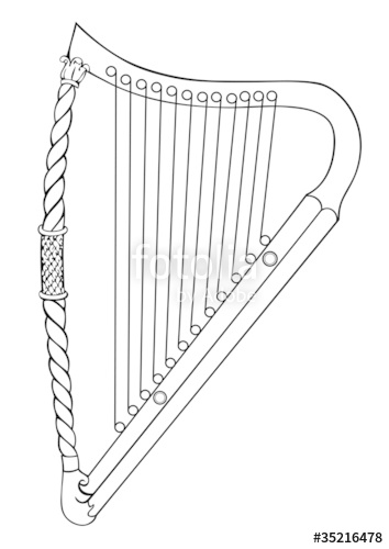 354x500 Irish Harp