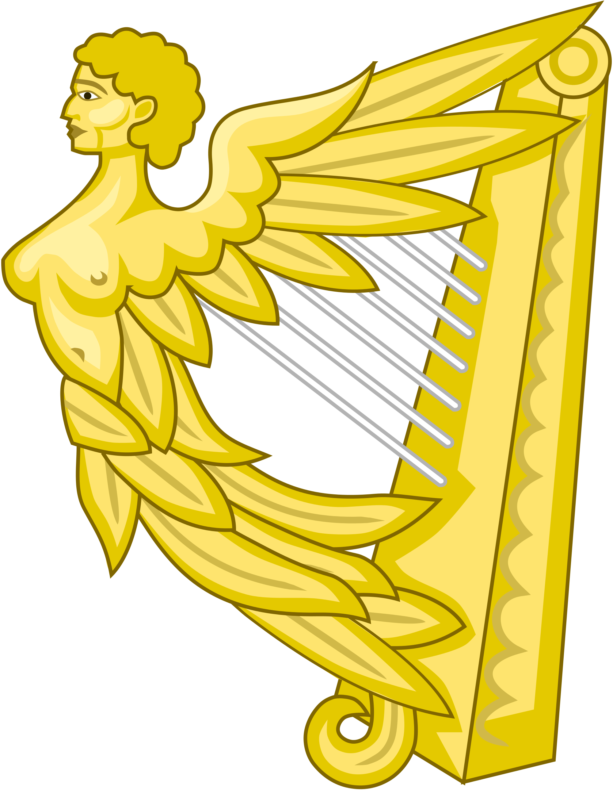 Irish Harp Vector at Collection of Irish Harp Vector