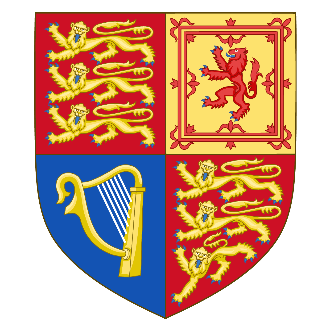 1400x1400 United Kingdom Royal Irish Harp Of Tara Coat Of Arms Vector