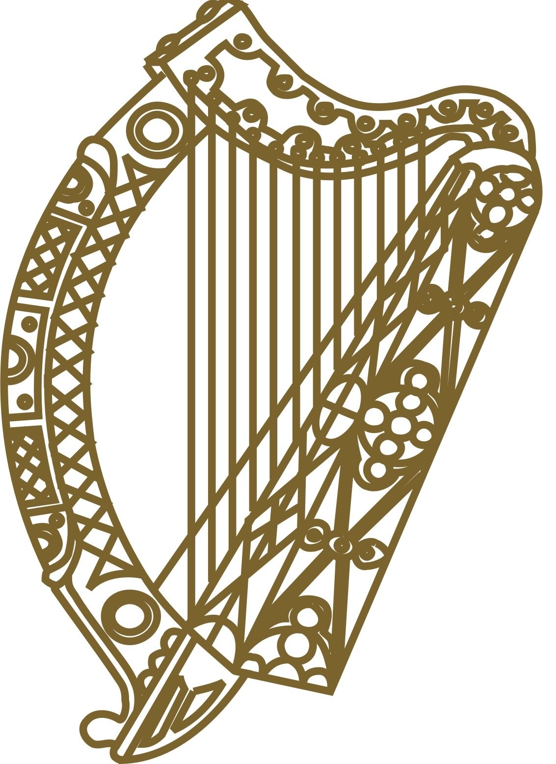1133x1556 Irish Harp