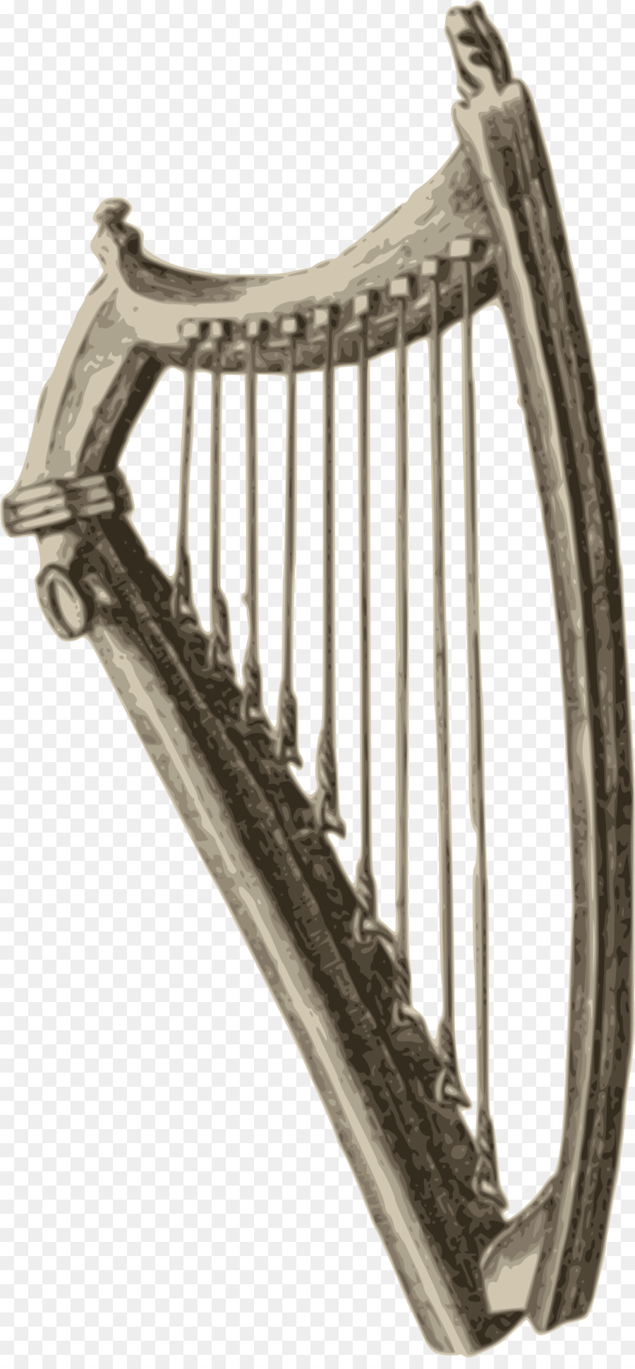 900x1940 Celtic Harp Png Free Celtic Harp Transparent Images