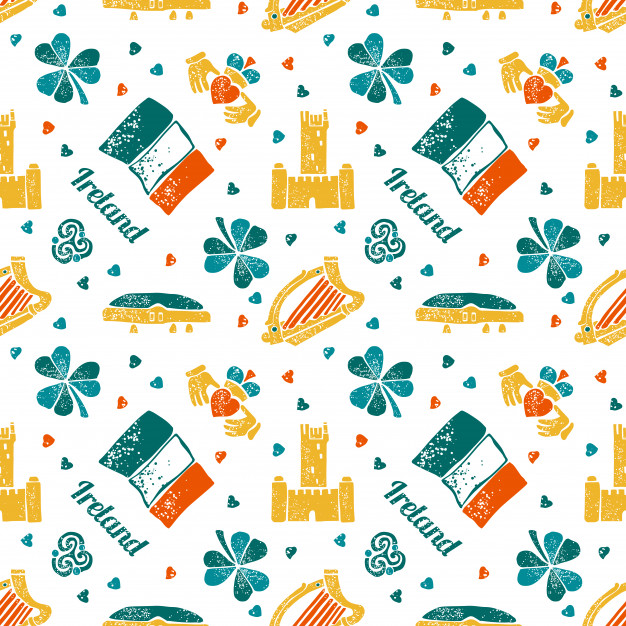 Ireland Seamless Pattern Vector Premium Download 626x626 Ireland Seamless Pattern Vector Premium Download