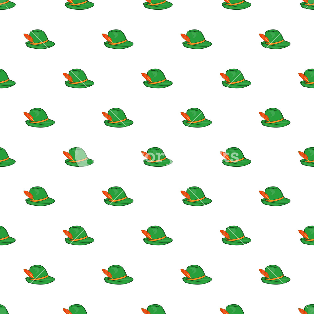 Irish Hat Pattern Cartoon Illustration Of Irish Hat Vector 1000x1000 Irish Hat Pattern Cartoon Illustration Of Irish Hat Vector