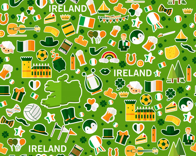 Vector Flat Seamless Texture Pattern Ireland Vector Premium Download 626x500 Vector Flat Seamless Texture Pattern Ireland Vector Premium Download