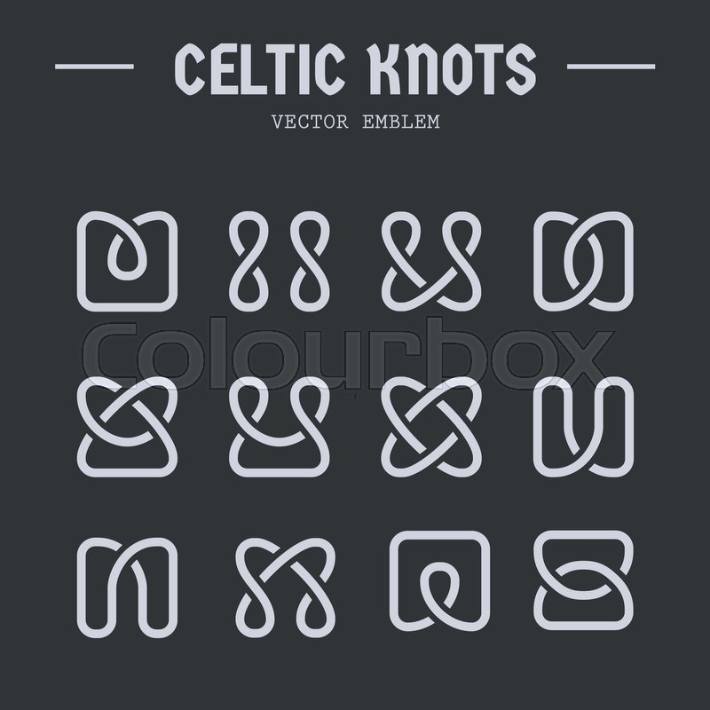 Celtic Knots Inspired Vector Logos Stock Vector Colourbox 800x800 Celtic Knots Inspired Vector Logos Stock Vector Colourbox