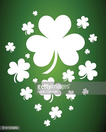 Irish Shamrock Clovers Vector Premium Clipart 370x463 Irish Shamrock Clovers Vector Premium Clipart