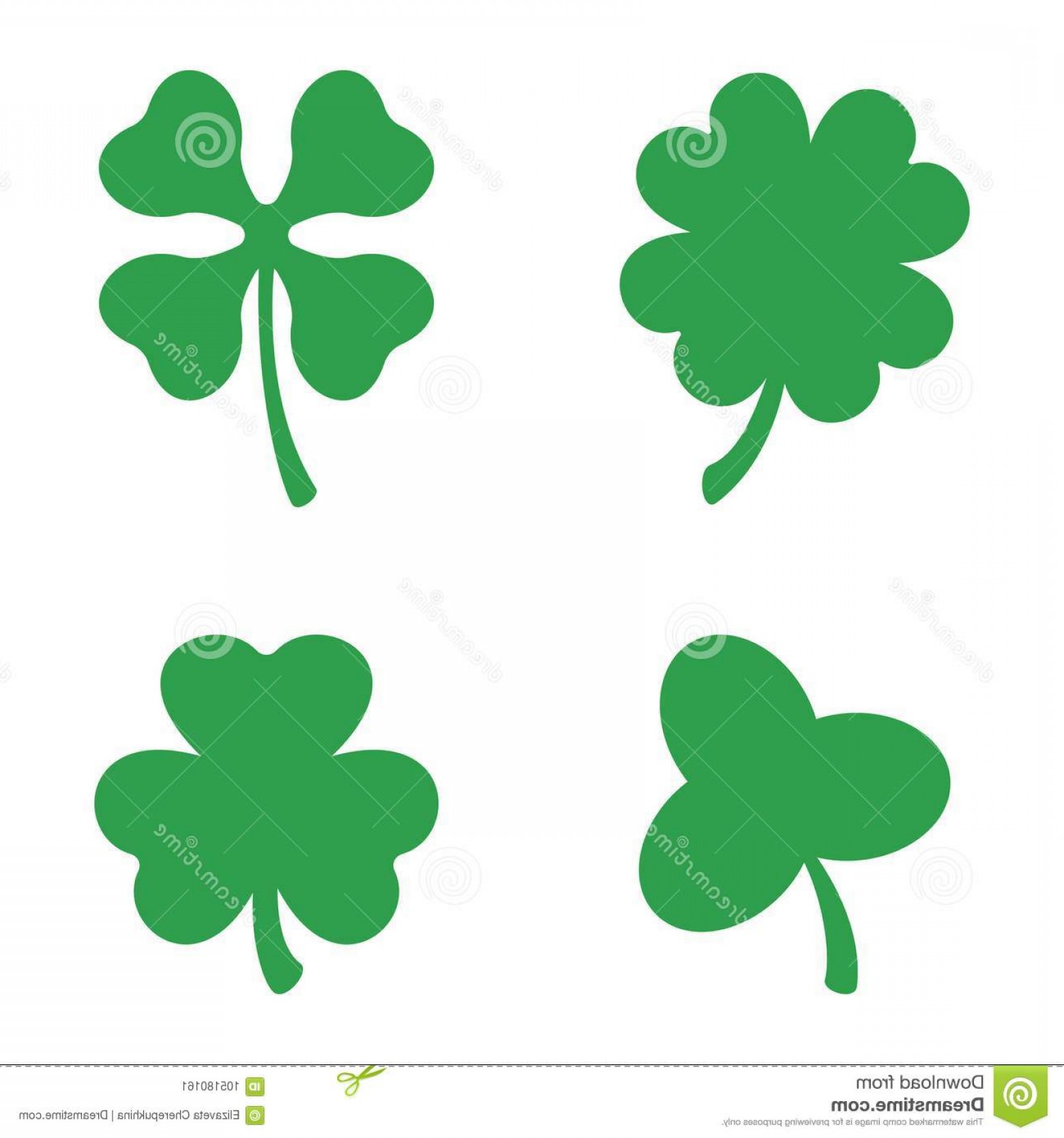 Set Three Four Leaf Clovers Vector Icon St Patricks Day Clover 1560x1668 Set Three Four Leaf Clovers Vector Icon St Patricks Day Clover