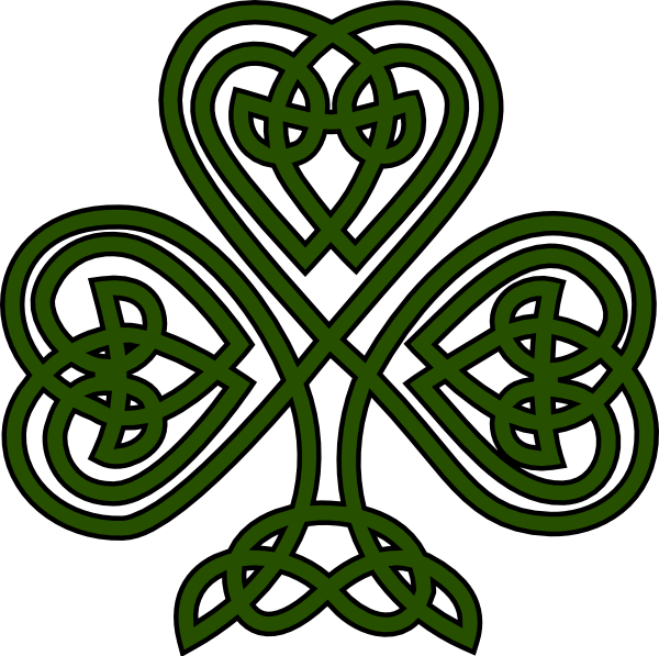 Free Irish Fonts Celtic Shamrock Clip Art 600x597 Free Irish Fonts Celtic Shamrock Clip Art