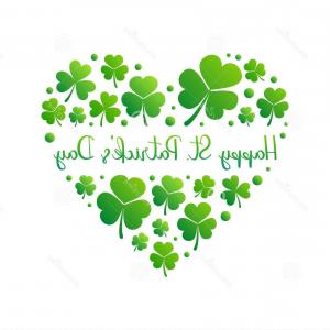 Happy St Patricks Day Heart Made Bright Green Small Shamrocks 300x300 Happy St Patricks Day Heart Made Bright Green Small Shamrocks