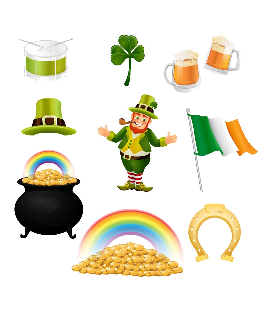 920x1131 Saint Patrick Vector Pack Irish Vector Elements Vectorvice