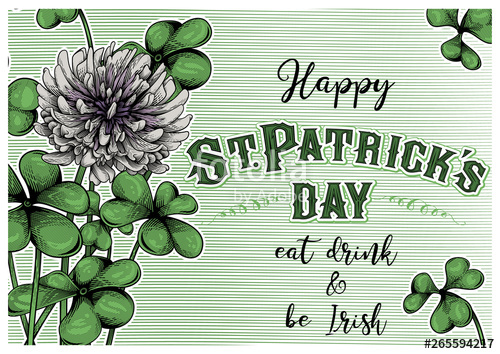 500x354 Greeting Card Design Happy St Patrick's Day Eat, Drink Be