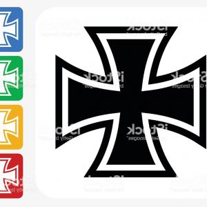 300x300 Iron Cross Icon Flat Graphic Design Gm Handandbeak