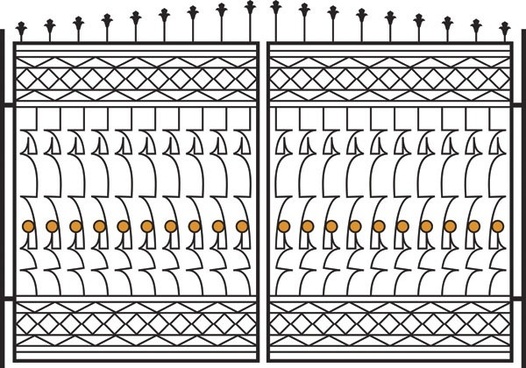 Iron Fence Vector Free Vector Download 526x368 Iron Fence Vector Free Vector Download