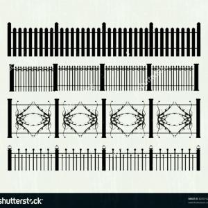 Royalty Free Stock Images Wrought Iron Fence Gate Vector Image 300x300 Royalty Free Stock Images Wrought Iron Fence Gate Vector Image