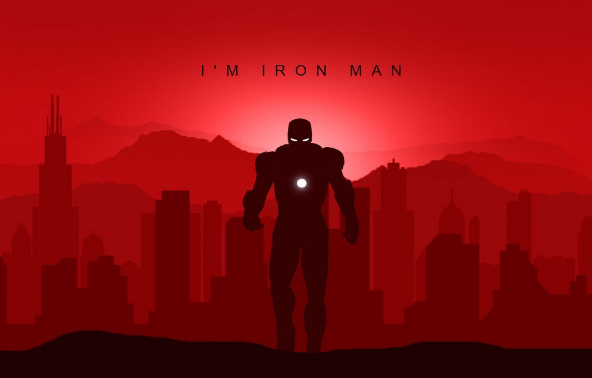1917x1224 Iron Man Art Vector Art Marvel Minimal Avengers Superheroes