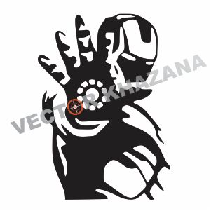 301x301 Iron Man Macbook Sticker Vector