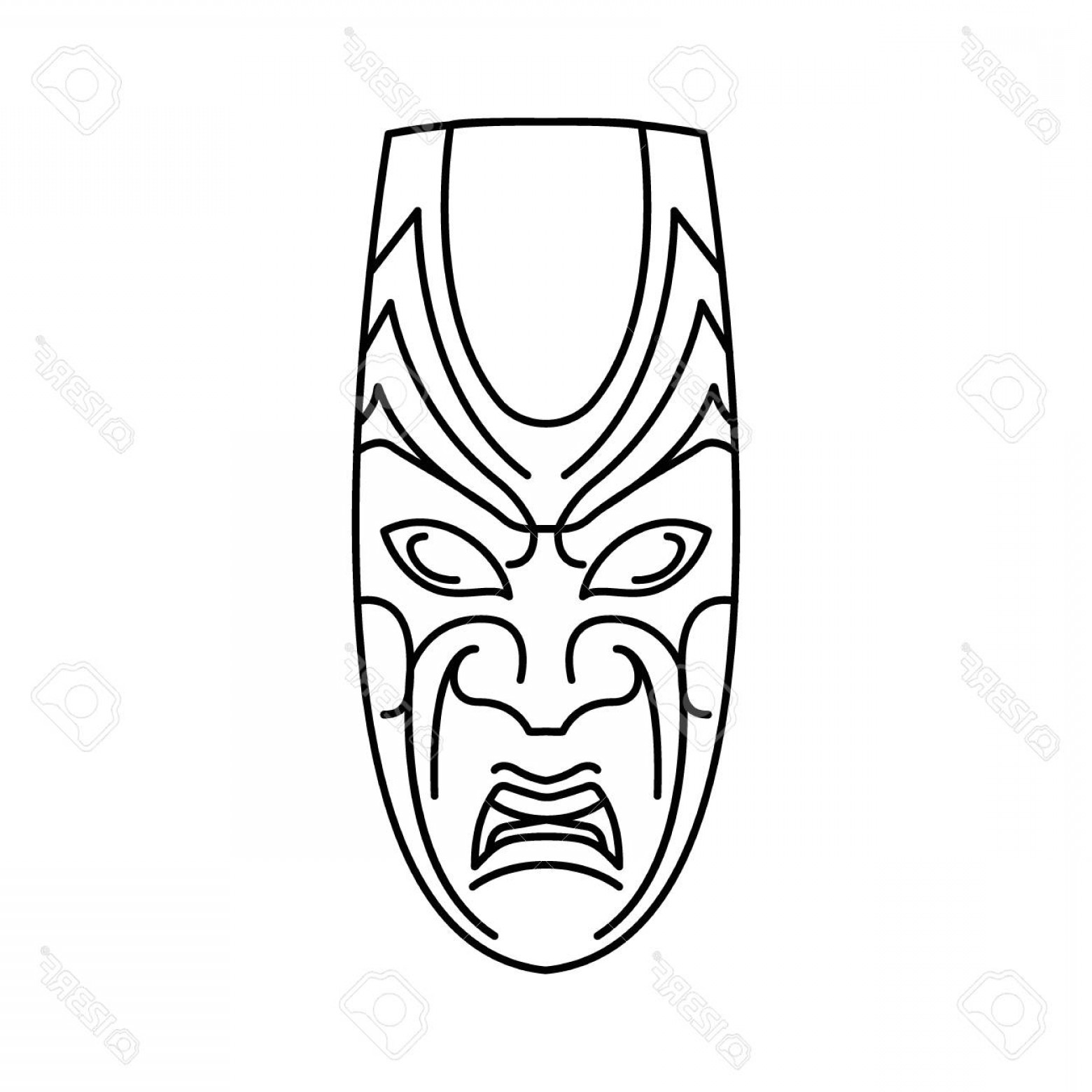 1560x1560 Photostock Vector Mask Icon Outline Mask Vector Icon For Web