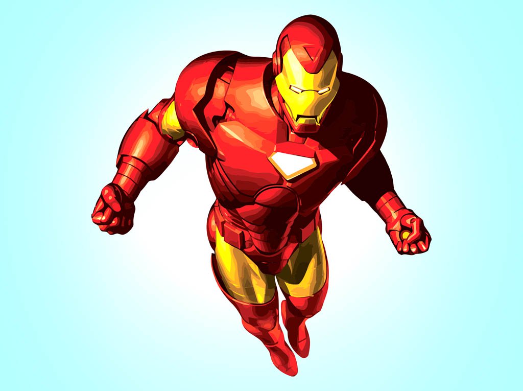 1024x765 Iron Man Vector Art Graphics