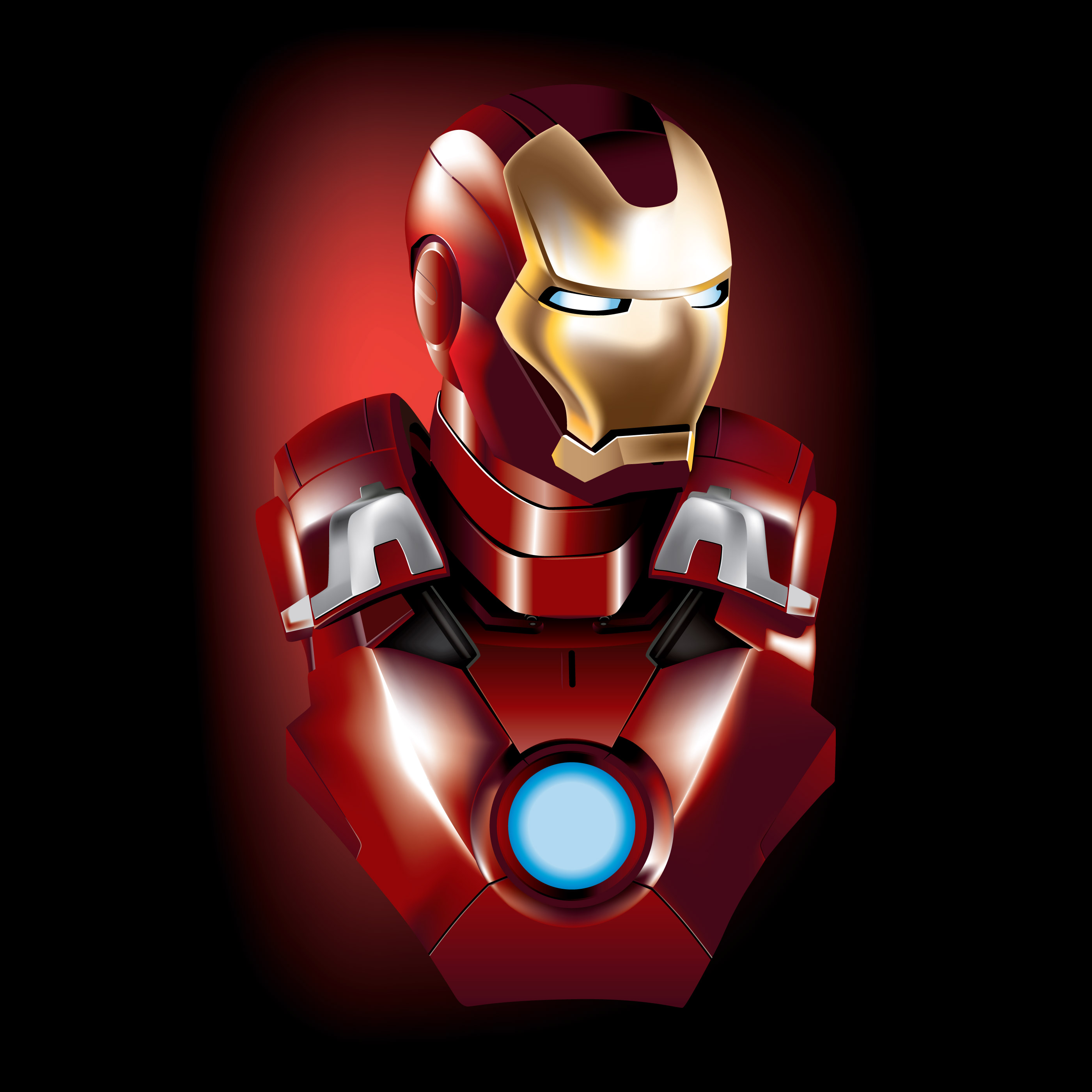2800x2800 My Iron Man Vector Drawing Marvelstudios