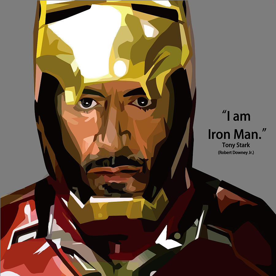 900x900 Tony Stark Iron Man Painting