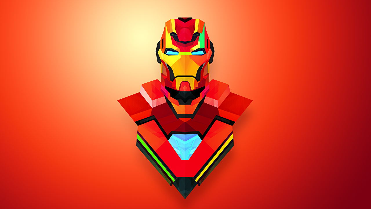 1280x720 Wallpaper Heroes Comics Iron Man Hero Fantasy Vector Graphics