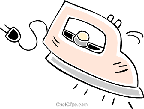 480x364 Electric Iron Royalty Free Vector Clip Art Illustration