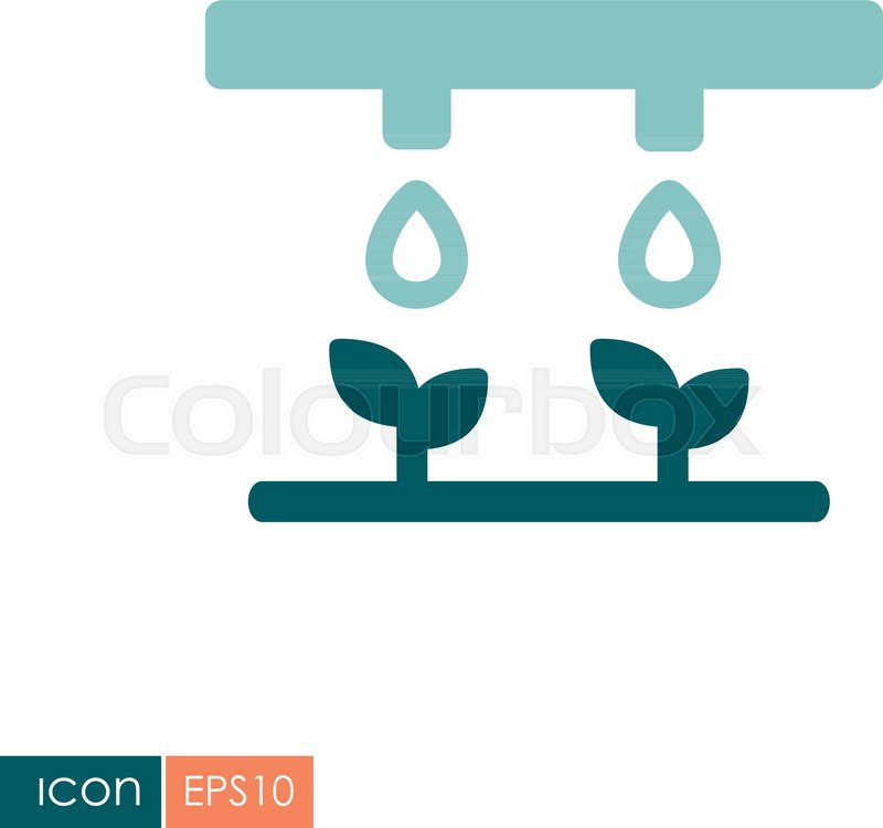800x750 Drip Irrigation System Icon Stock Vector Colourbox