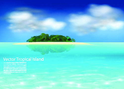 Island Vector Free Vector Download 500x358 Island Vector Free Vector Download