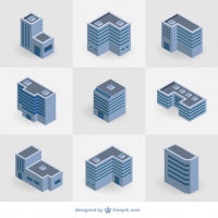 200x200 Isometric Building Free Vector Graphic Art Free Download